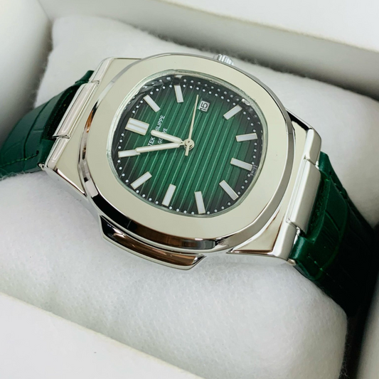 Patek Philippe Nautilus – Green Leather Strap