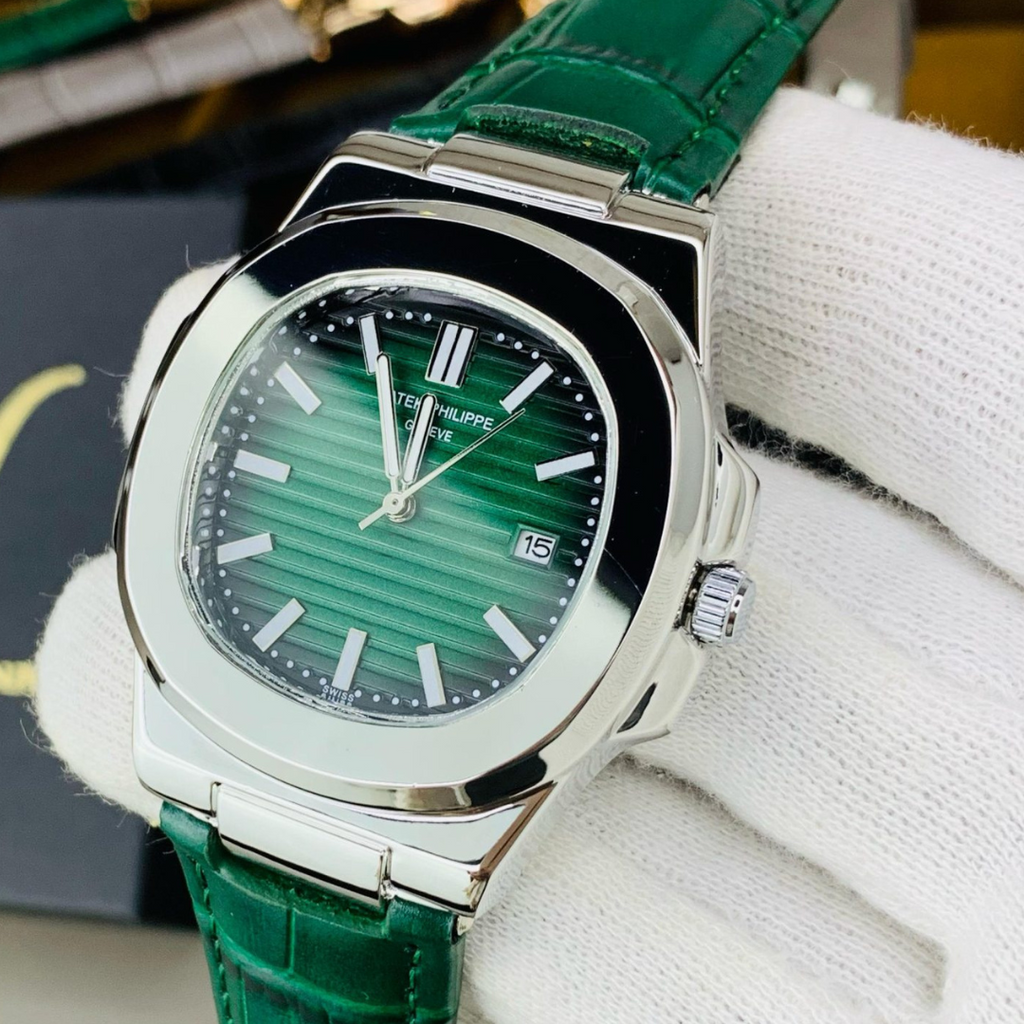 Patek Philippe Nautilus – Green Leather Strap