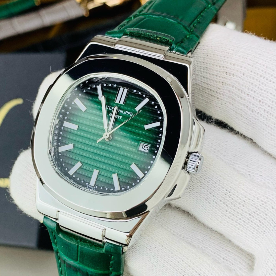 Patek Philippe Nautilus – Green Leather Strap
