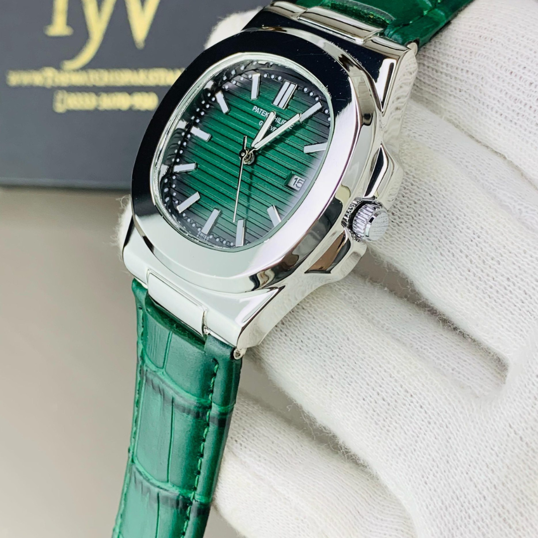 Patek Philippe Nautilus – Green Leather Strap