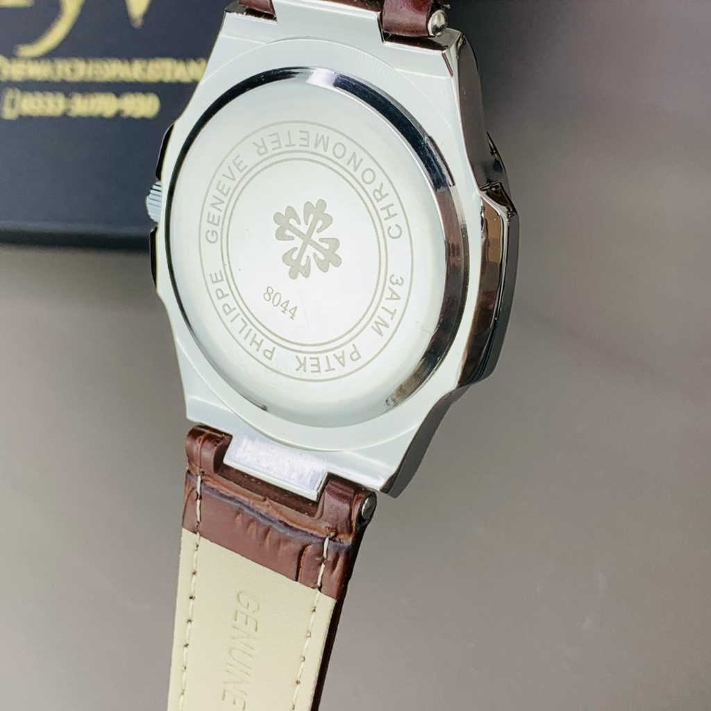 Patek Philippe Nautilus – Brown Leather Strap