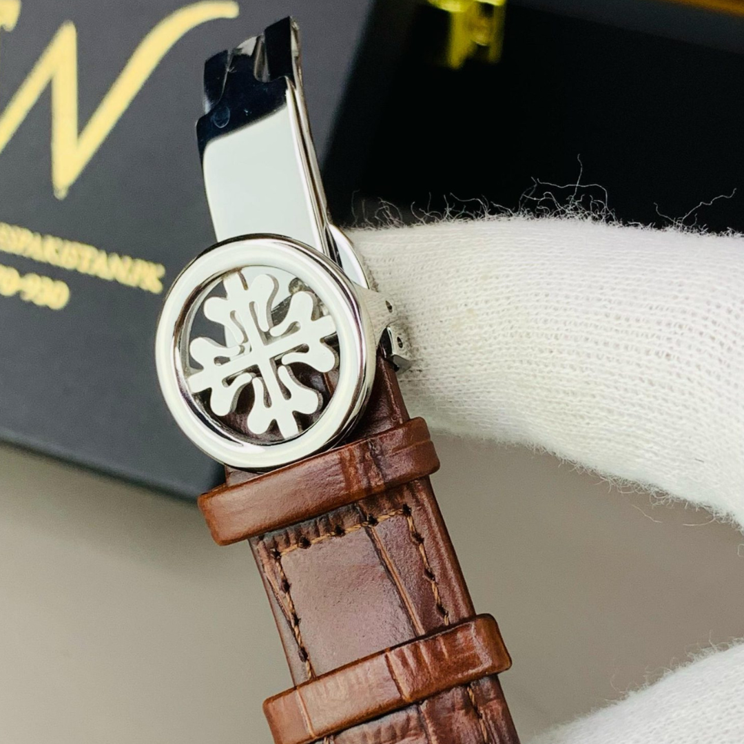 Patek Philippe Nautilus – Brown Leather Strap