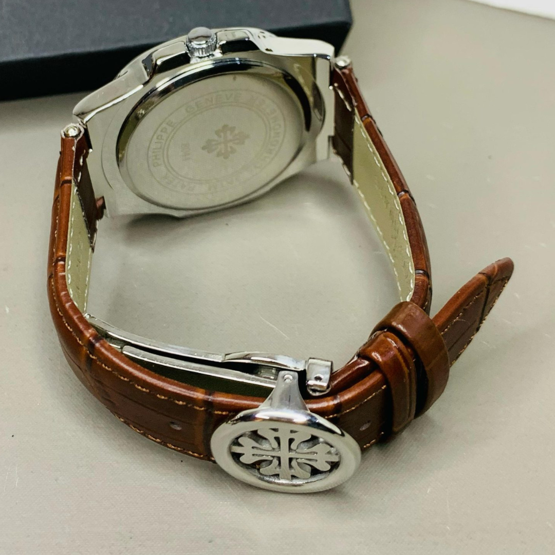 Patek Philippe Nautilus – Brown Leather Strap