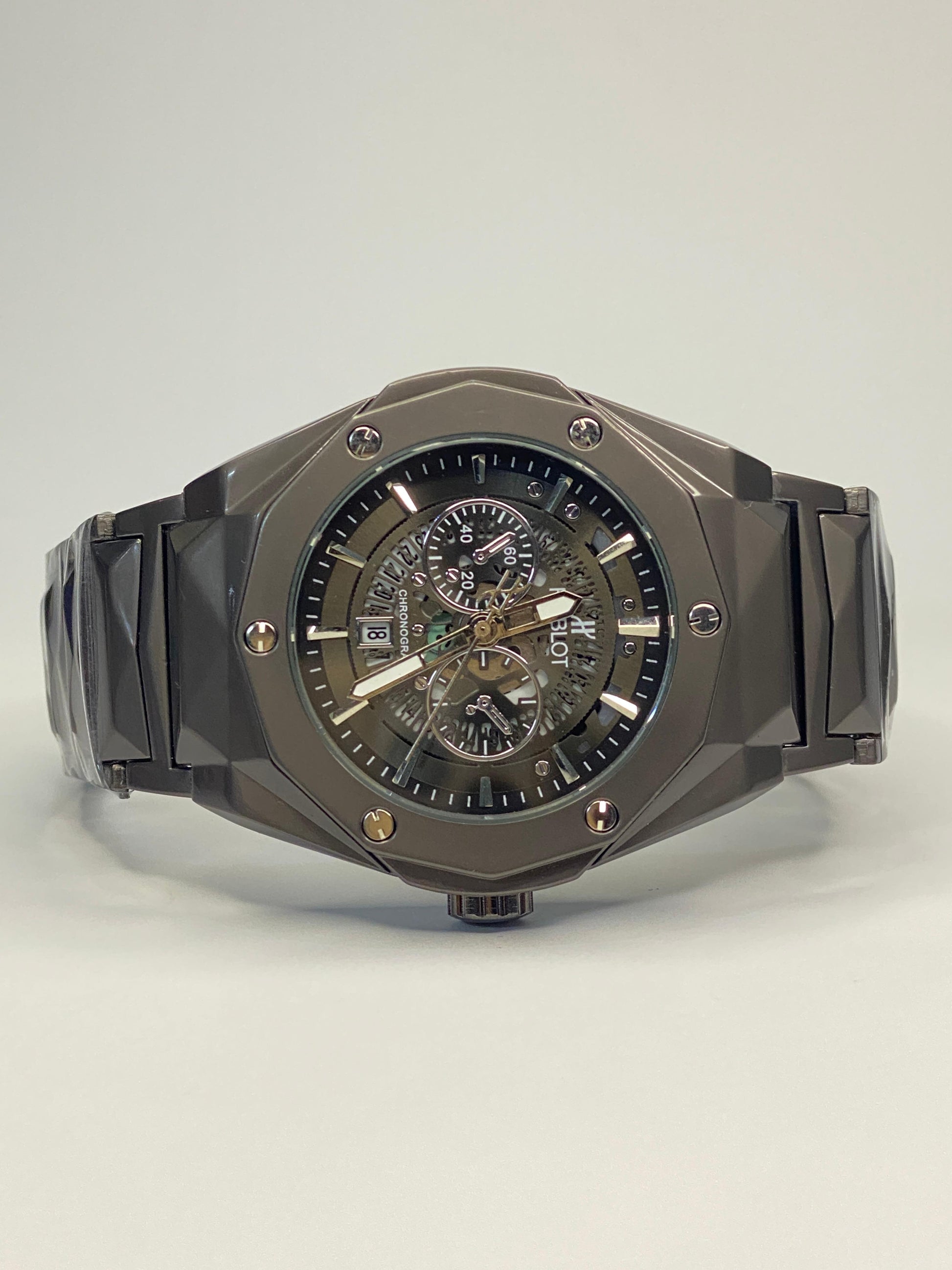 Hublot Diamond Cut Skeleton Watch